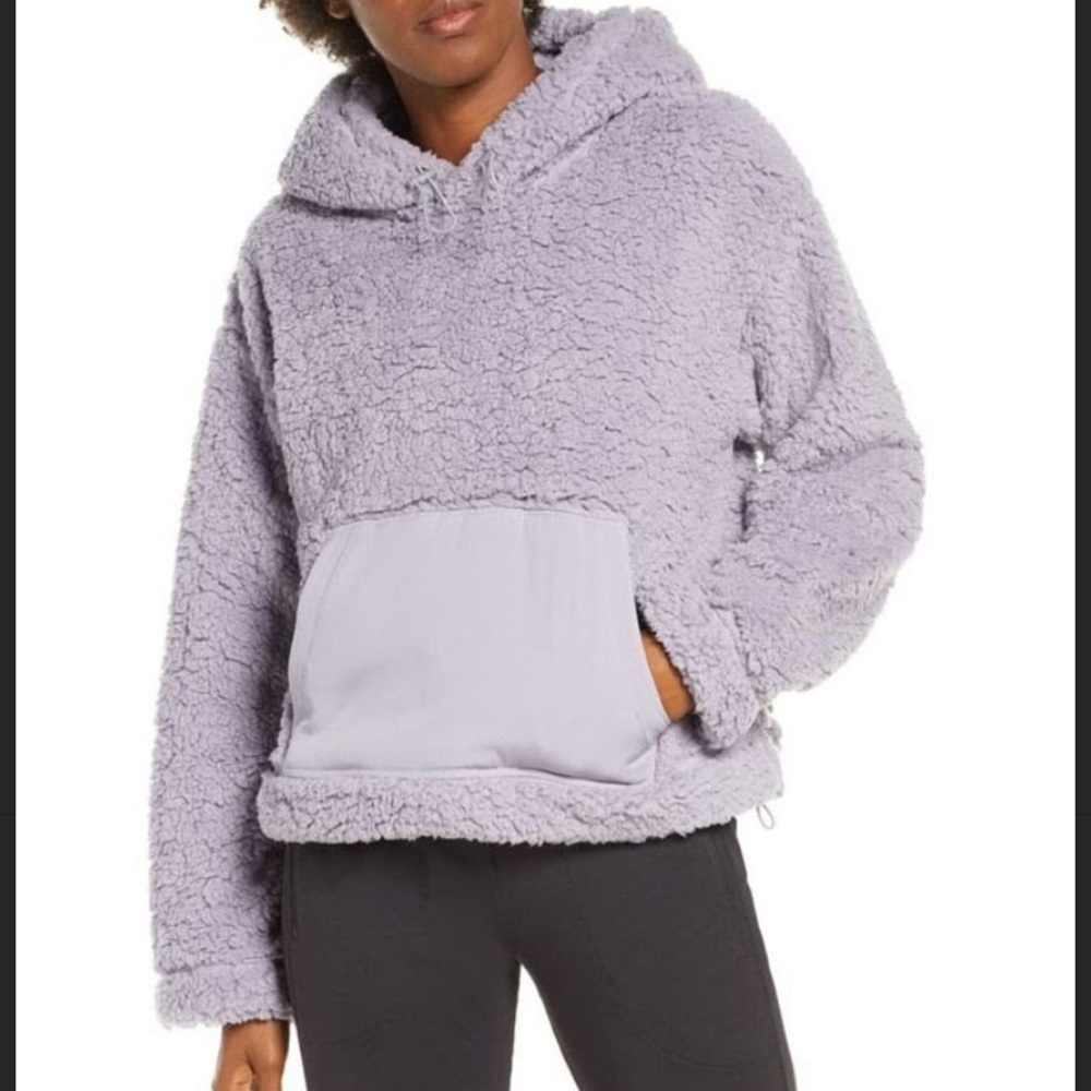 Zella Cassie Faux Fur Shearling Hoddie